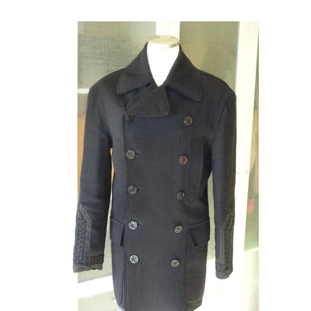 Jean Paul Gaultier Black Pea Coat Timeless Design